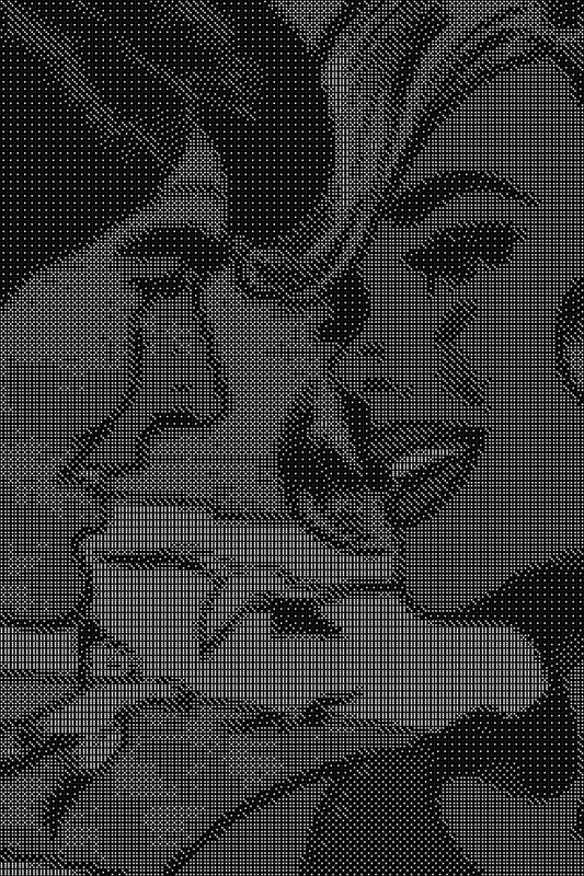 Pop Culture 18 Dice Art- Handcrafted Dice Mosaic using 10,000+ Dice, Two Size Options