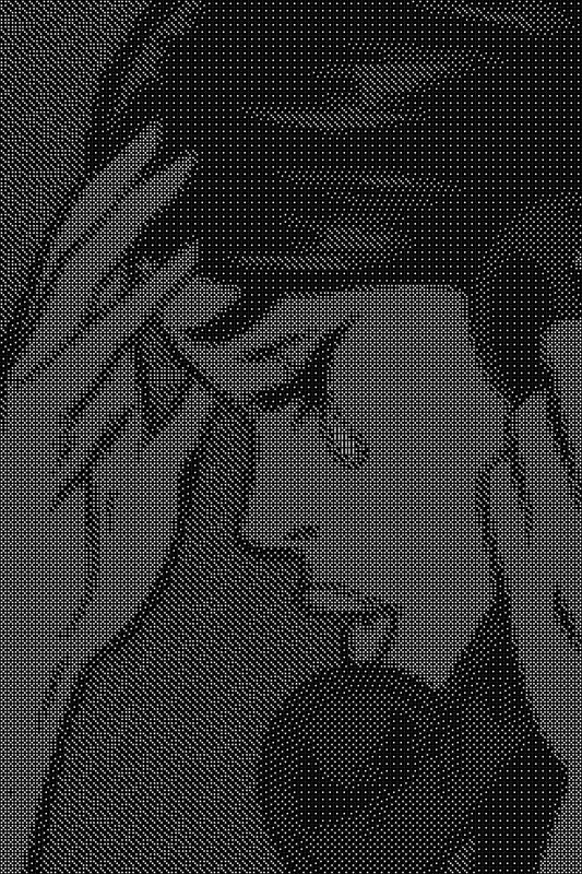 Pop Culture 4 Dice Art- Handcrafted Dice Mosaic using 10,000+ Dice, Two Size Options