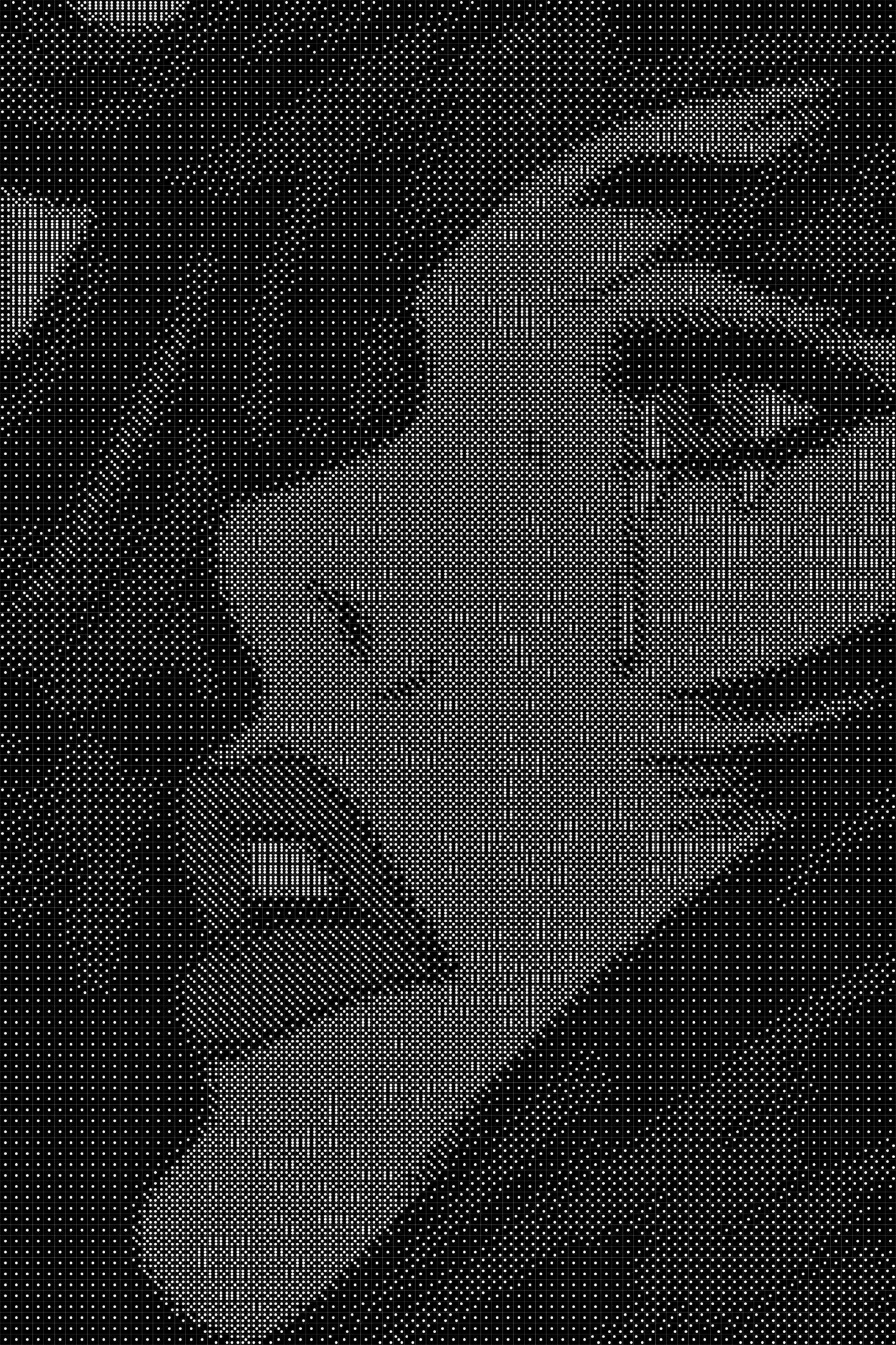 Pop Culture Dice Art- Handcrafted Dice Mosaic using 10,000+ Dice, Two Size Options