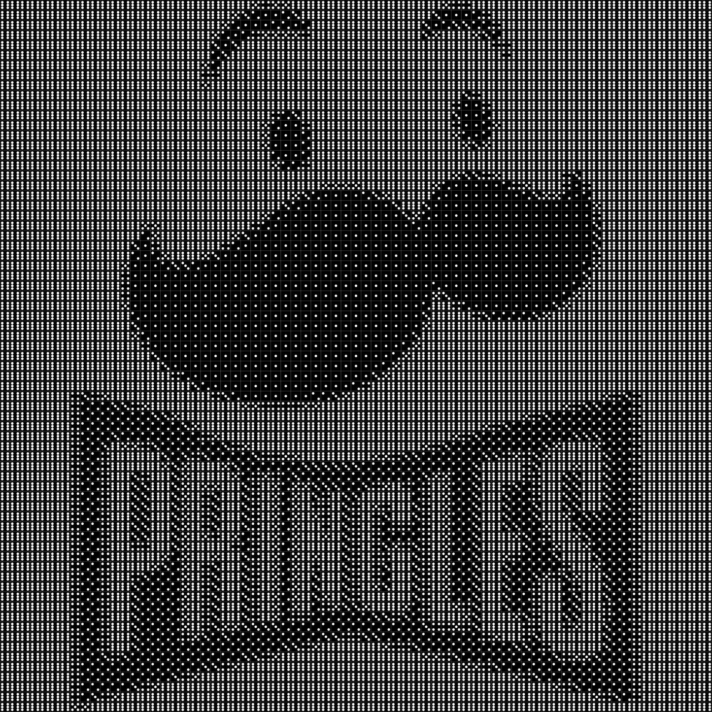Pringles Dice Mosaic- Handcrafted Dice Art with 5,000+ Dice, Two Size Options