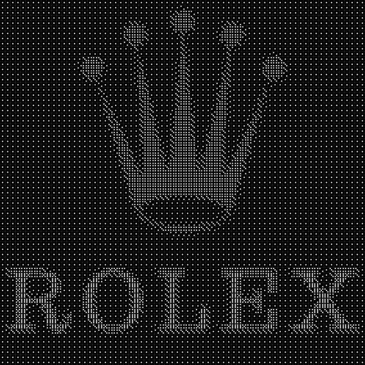 Rolex2 Dice Mosaic- Handcrafted Dice Art with 5,000+ Dice, Two Size Options