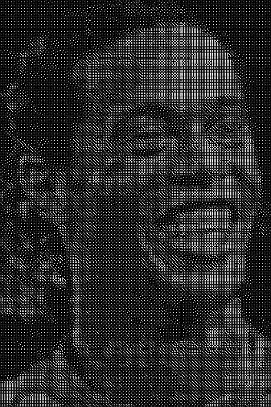 Ronaldinho 4 Dice Art- Handcrafted Dice Mosaic using 10,000+ Dice, Two Size Options