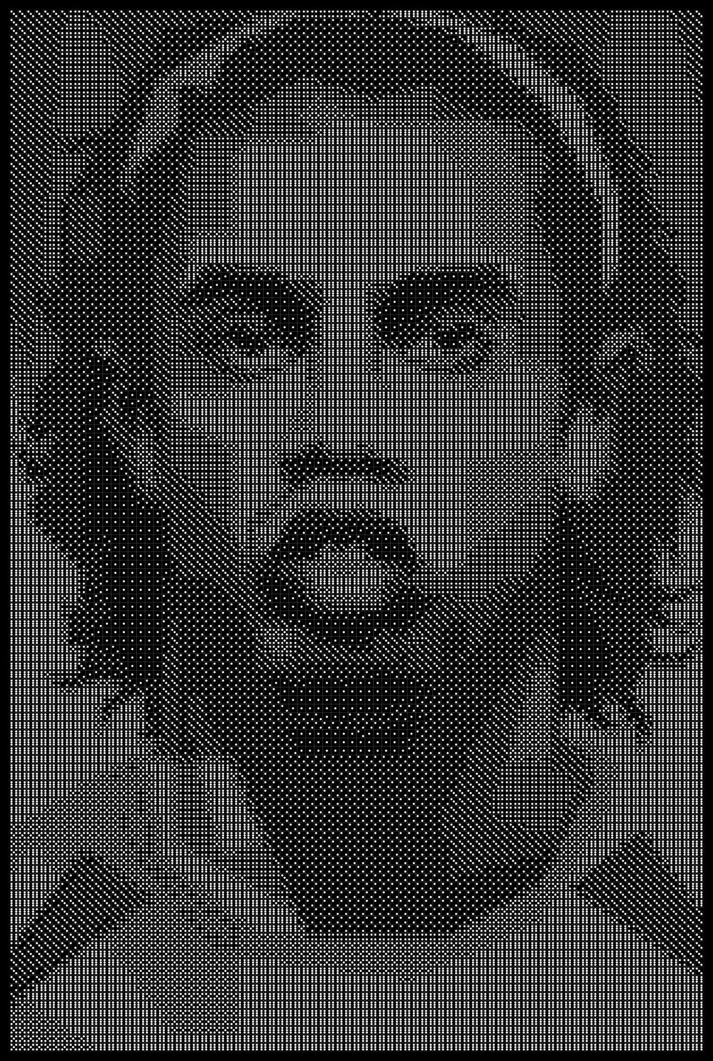Ronaldinho 5 Dice Art- Handcrafted Dice Mosaic using 10,000+ Dice, Two Size Options