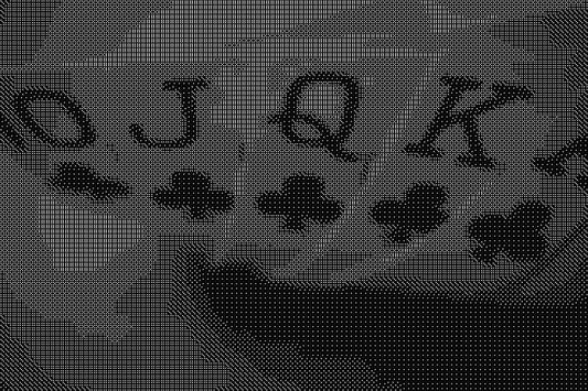 Royal Flush 2 Dice Art- Handcrafted Dice Mosaic using 10,000+ Dice, Two Size Options