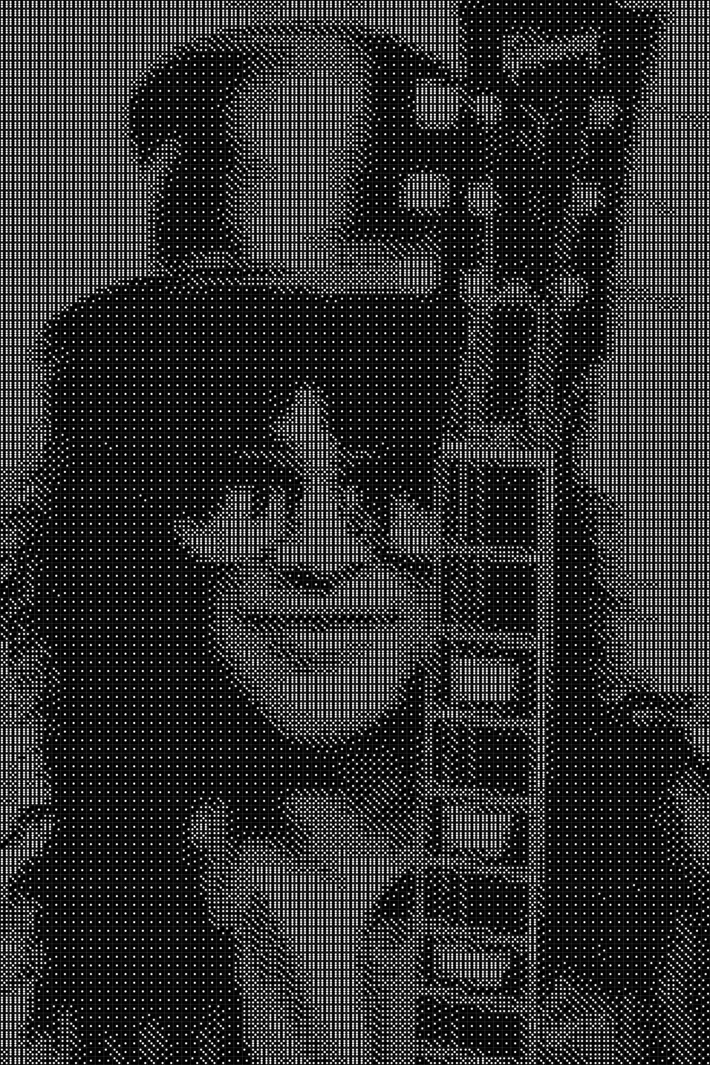 Slash Dice Art- Handcrafted Dice Mosaic using 10,000+ Dice, Two Size Options