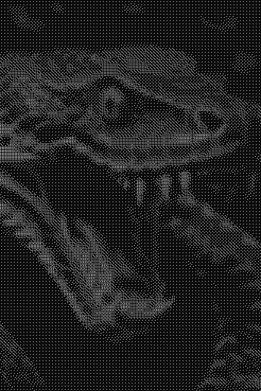 Snake Dice Art- Handcrafted Dice Mosaic using 10,000+ Dice, Two Size Options