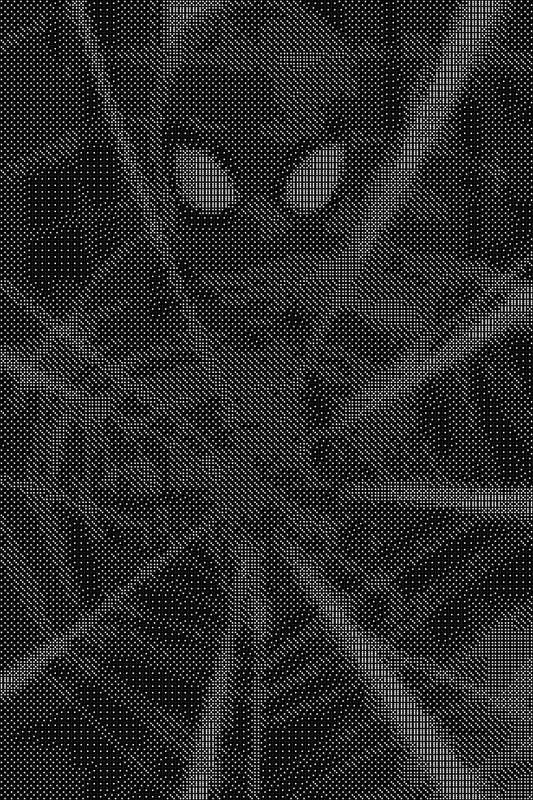Spider Man 2 Dice Art- Handcrafted Dice Mosaic using 10,000+ Dice, Two Size Options