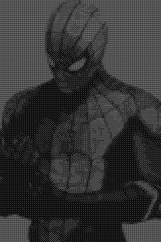 Spider Man 7 Dice Art- Handcrafted Dice Mosaic using 10,000+ Dice, Two Size Options