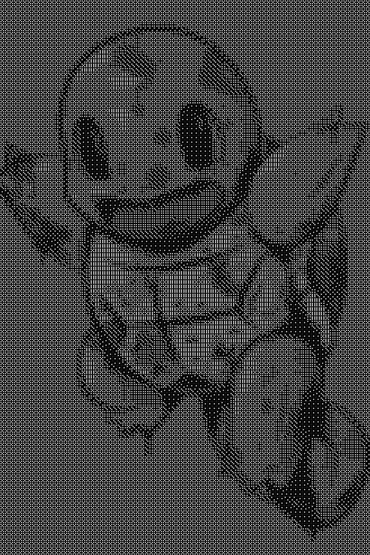 Squirtle 2 Dice Art- Handcrafted Dice Mosaic using 10,000+ Dice, Two Size Options