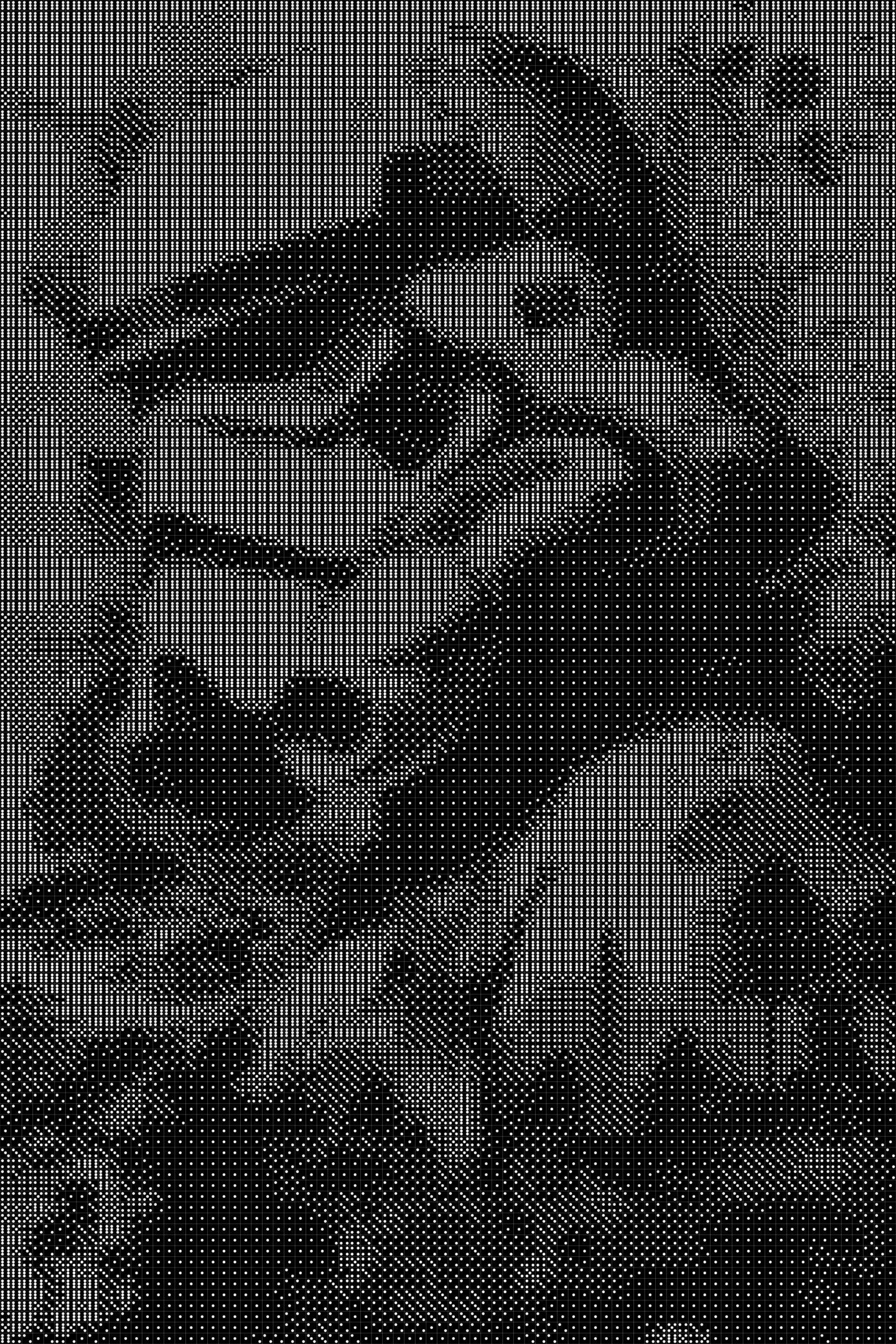 Stormtrooper 2 Dice Art- Handcrafted Dice Mosaic using 10,000+ Dice, Two Size Options