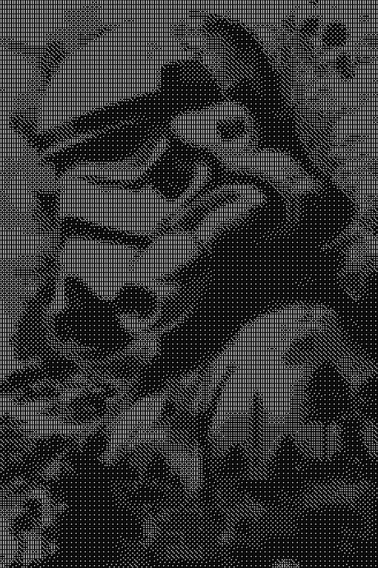 Stormtrooper 2 Dice Art- Handcrafted Dice Mosaic using 10,000+ Dice, Two Size Options