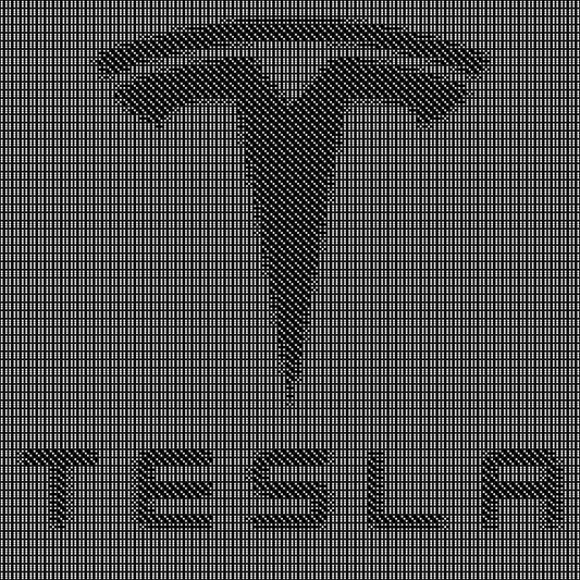 Tesla Dice Mosaic- Handcrafted Dice Art with 5,000+ Dice, Two Size Options