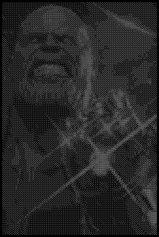 Thanos 2 Dice Art- Handcrafted Dice Mosaic using 10,000+ Dice, Two Size Options