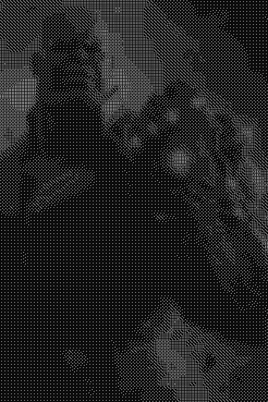 Thanos 3 Dice Art- Handcrafted Dice Mosaic using 10,000+ Dice, Two Size Options