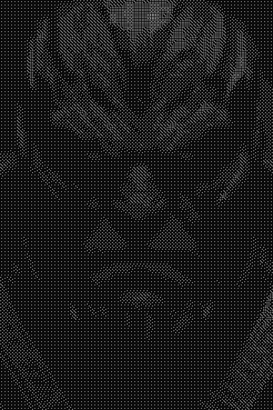 Thanos 5 Dice Art- Handcrafted Dice Mosaic using 10,000+ Dice, Two Size Options