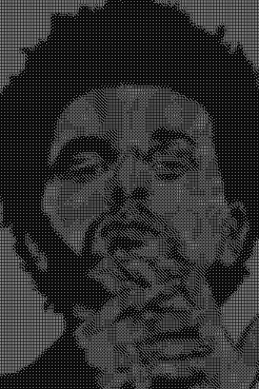The Weekend 3 Dice Art- Handcrafted Dice Mosaic using 10,000+ Dice, Two Size Options