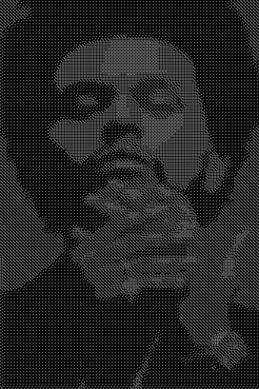 The Weekend 7 Dice Art- Handcrafted Dice Mosaic using 10,000+ Dice, Two Size Options