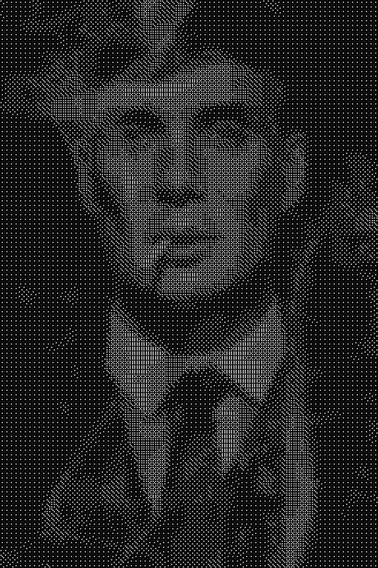 Thomas Shelby 3 Dice Art- Handcrafted Dice Mosaic using 10,000+ Dice, Two Size Options