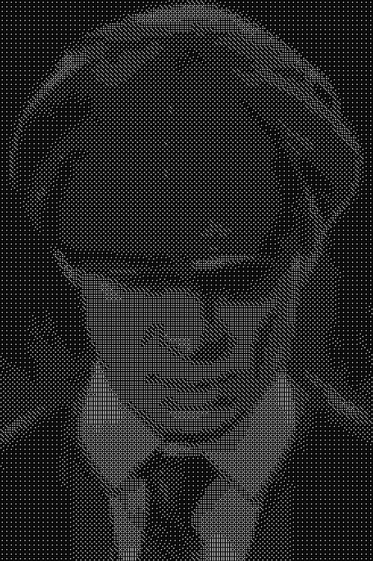Thomas Shelby Dice Art- Handcrafted Dice Mosaic using 10,000+ Dice, Two Size Options