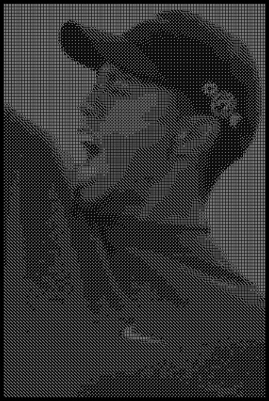 Tiger Woods 2 Dice Art- Handcrafted Dice Mosaic using 10,000+ Dice, Two Size Options