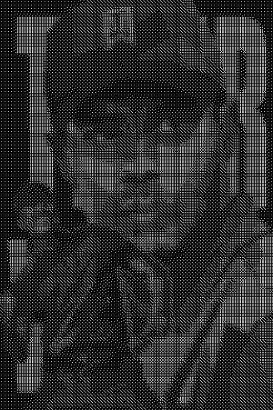 Tiger Woods 4 Dice Art- Handcrafted Dice Mosaic using 10,000+ Dice, Two Size Options