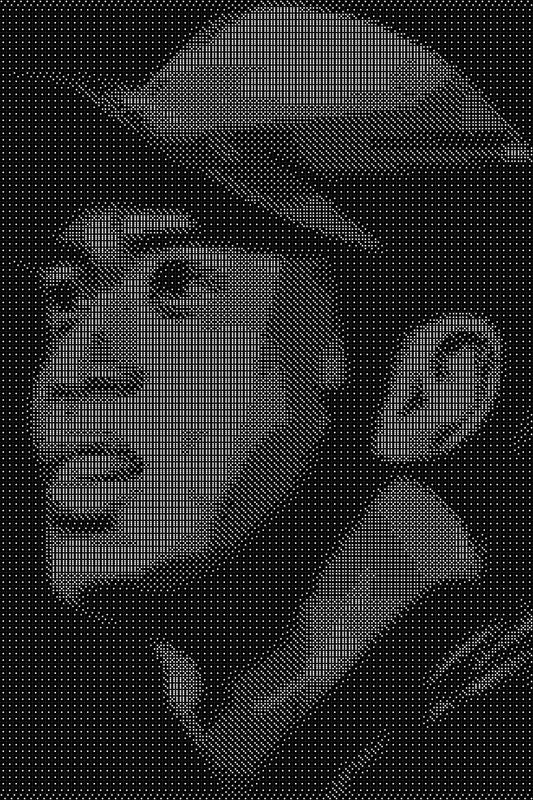 Tiger Woods 5 Dice Art- Handcrafted Dice Mosaic using 10,000+ Dice, Two Size Options