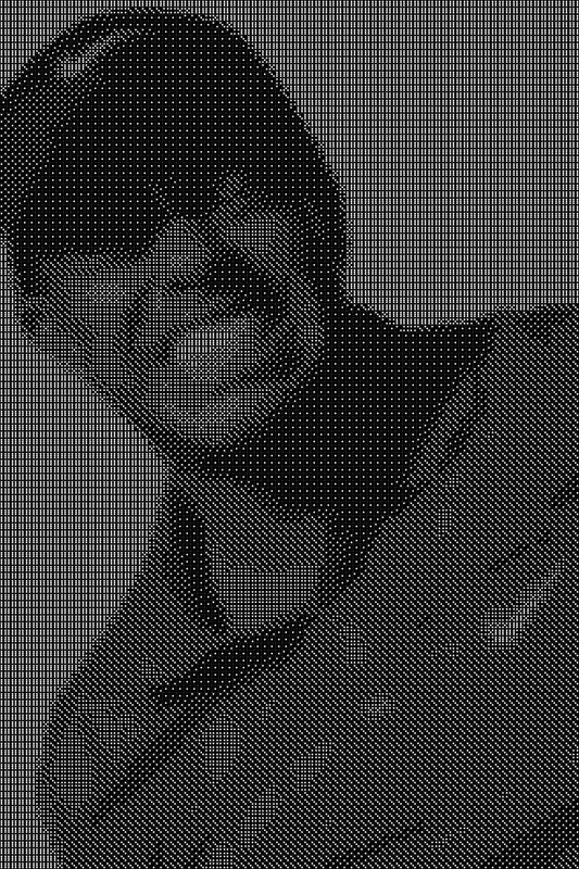 Tiger Woods Dice Art- Handcrafted Dice Mosaic using 10,000+ Dice, Two Size Options