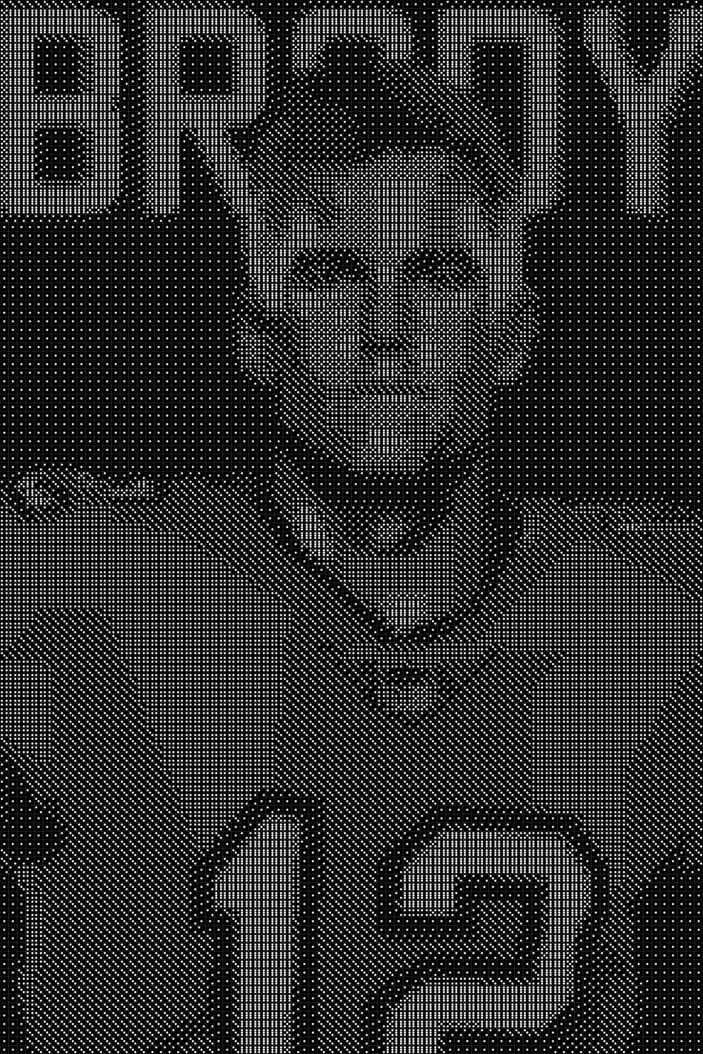 Tom Brady 5 Dice Art- Handcrafted Dice Mosaic using 10,000+ Dice, Two Size Options