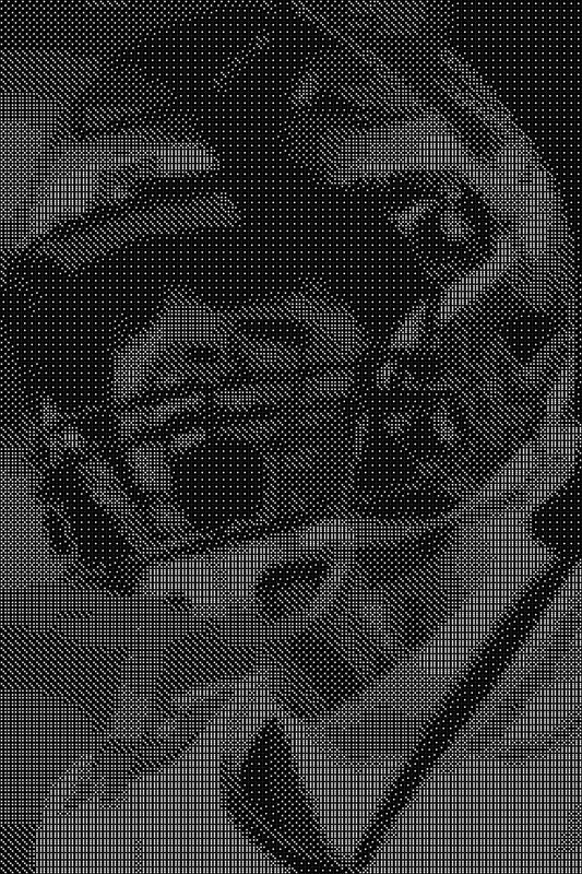 Tom Brady 8 Dice Art- Handcrafted Dice Mosaic using 10,000+ Dice, Two Size Options