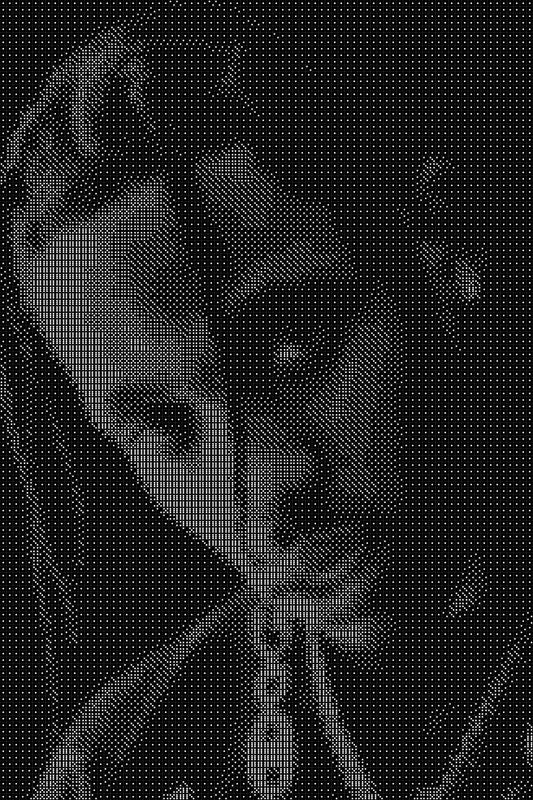 Travis Scott Dice Art- Handcrafted Dice Mosaic using 10,000+ Dice, Two Size Options