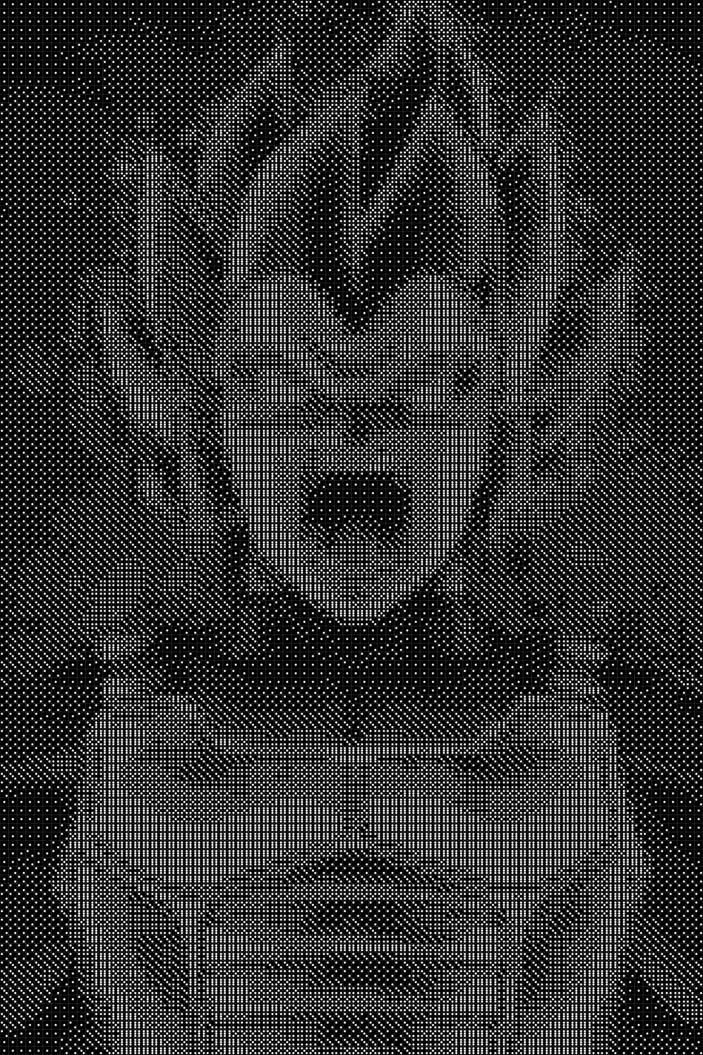 Vegeta Dice Art- Handcrafted Dice Mosaic using 10,000+ Dice, Two Size Options