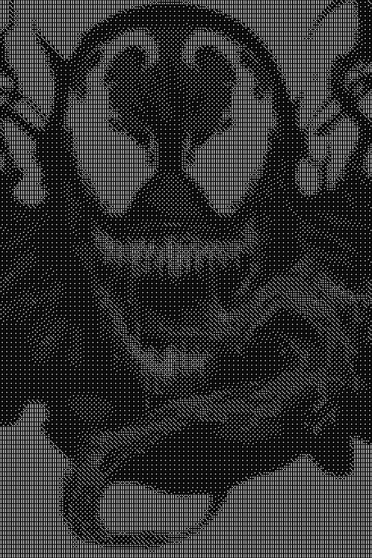 Venom 2 Dice Art- Handcrafted Dice Mosaic using 10,000+ Dice, Two Size Options