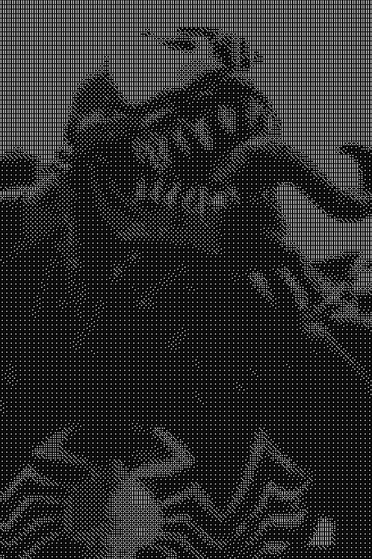 Venom 4 Dice Art- Handcrafted Dice Mosaic using 10,000+ Dice, Two Size Options