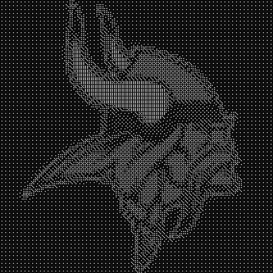 Vikings 2 Dice Mosaic- Handcrafted Dice Art with 5,000+ Dice, Two Size Options