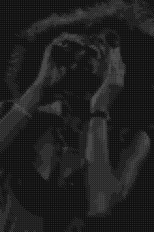 Whitney Houston Dice Art- Handcrafted Dice Mosaic using 10,000+ Dice, Two Size Options