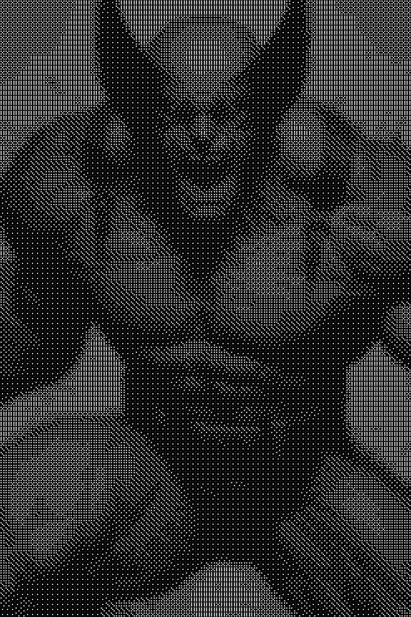 Wolverine 5 Dice Art- Handcrafted Dice Mosaic using 10,000+ Dice, Two Size Options