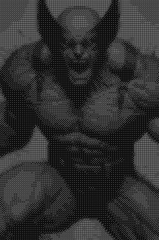 Wolverine 5 Dice Art- Handcrafted Dice Mosaic using 10,000+ Dice, Two Size Options