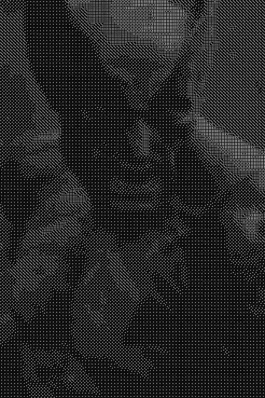 Wolverine 6 Dice Art- Handcrafted Dice Mosaic using 10,000+ Dice, Two Size Options