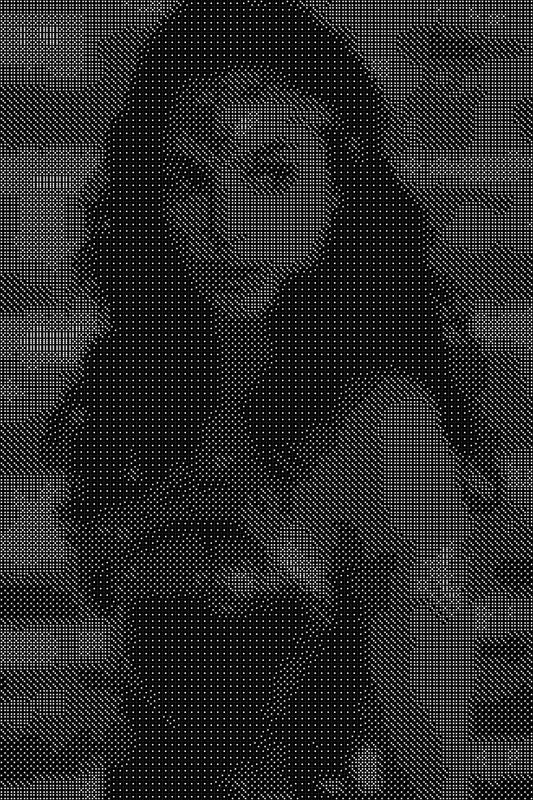 Wonder Woman 3 Dice Art- Handcrafted Dice Mosaic using 10,000+ Dice, Two Size Options