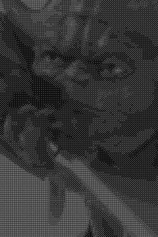 Yoda Dice Art- Handcrafted Dice Mosaic using 10,000+ Dice, Two Size Options