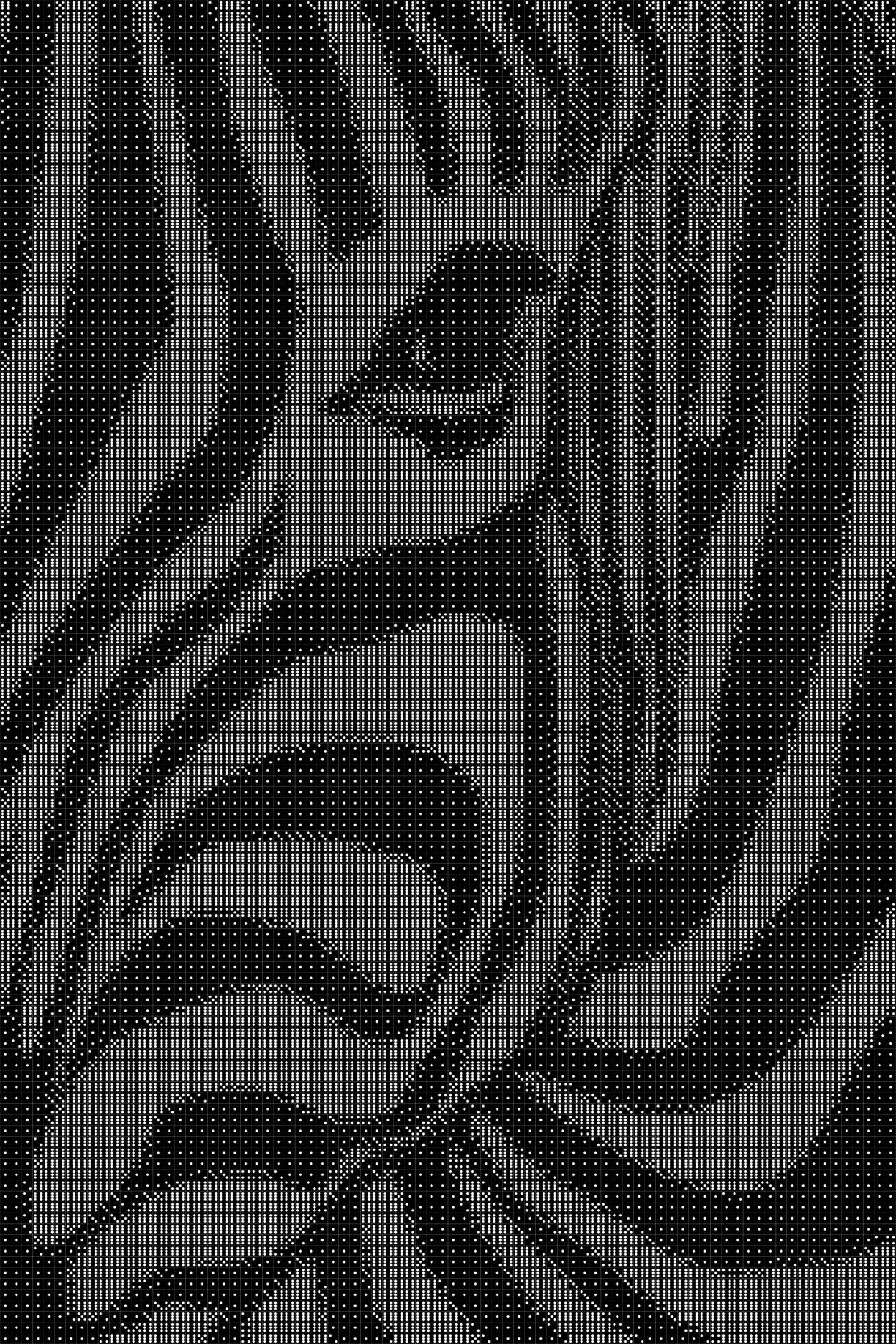 Zebra Dice Art- Handcrafted Dice Mosaic using 10,000+ Dice, Two Size Options
